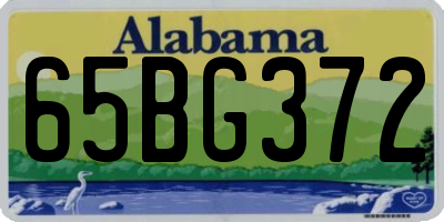 AL license plate 65BG372