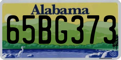 AL license plate 65BG373