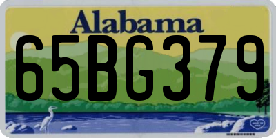 AL license plate 65BG379