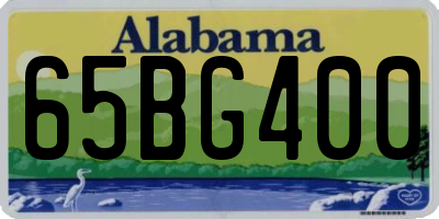AL license plate 65BG400