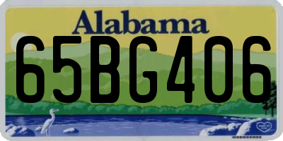 AL license plate 65BG406