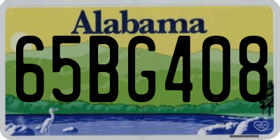 AL license plate 65BG408