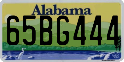 AL license plate 65BG444