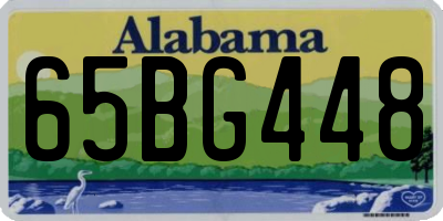 AL license plate 65BG448