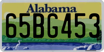 AL license plate 65BG453