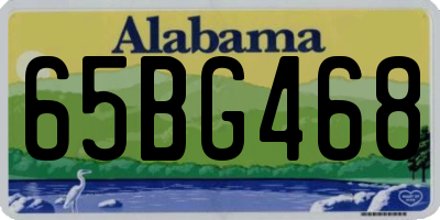AL license plate 65BG468
