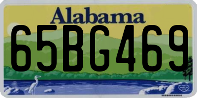 AL license plate 65BG469