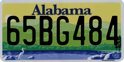 AL license plate 65BG484