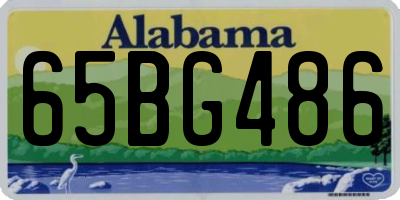 AL license plate 65BG486