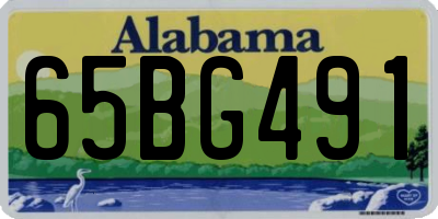 AL license plate 65BG491