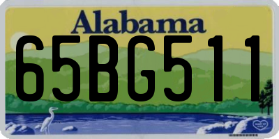 AL license plate 65BG511