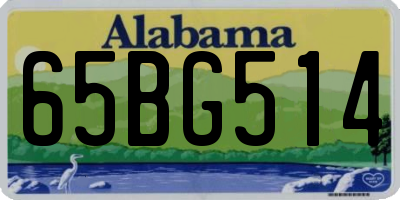 AL license plate 65BG514