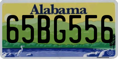 AL license plate 65BG556