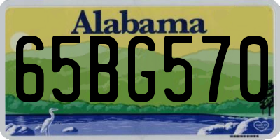 AL license plate 65BG570