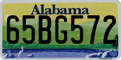 AL license plate 65BG572