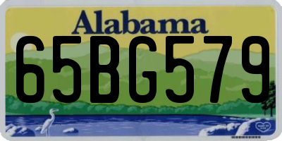 AL license plate 65BG579