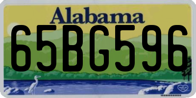 AL license plate 65BG596