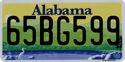 AL license plate 65BG599