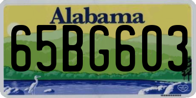 AL license plate 65BG603
