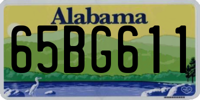 AL license plate 65BG611