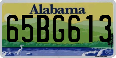 AL license plate 65BG613