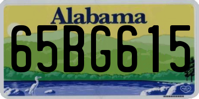AL license plate 65BG615