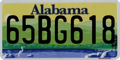 AL license plate 65BG618