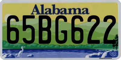AL license plate 65BG622