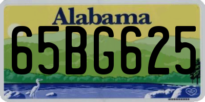 AL license plate 65BG625