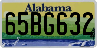 AL license plate 65BG632