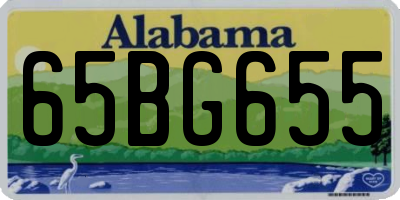AL license plate 65BG655