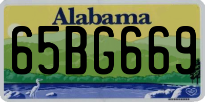 AL license plate 65BG669