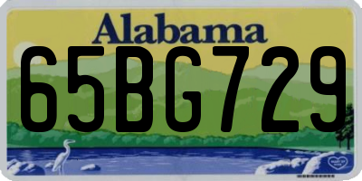 AL license plate 65BG729