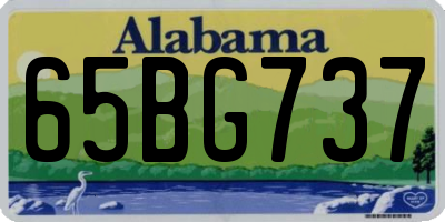 AL license plate 65BG737