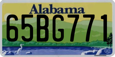 AL license plate 65BG771