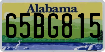 AL license plate 65BG815