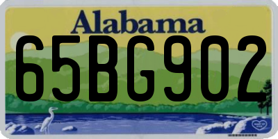 AL license plate 65BG902