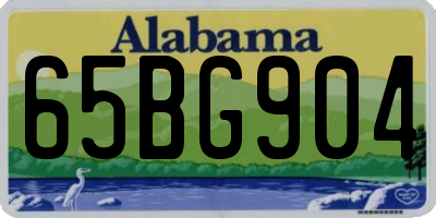 AL license plate 65BG904