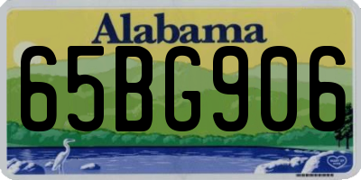 AL license plate 65BG906