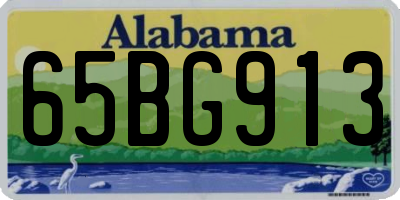 AL license plate 65BG913