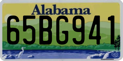 AL license plate 65BG941