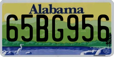 AL license plate 65BG956