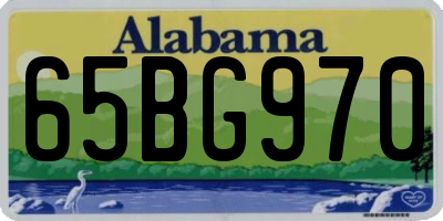 AL license plate 65BG970