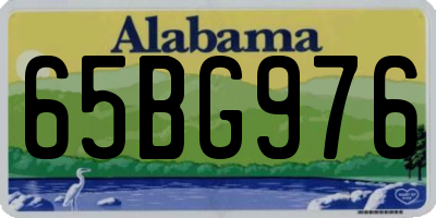 AL license plate 65BG976