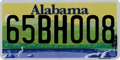 AL license plate 65BH008