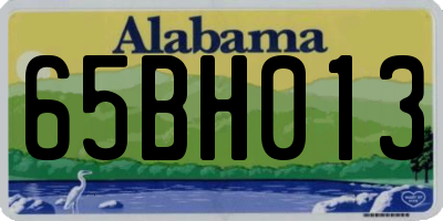 AL license plate 65BH013