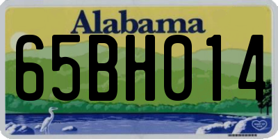AL license plate 65BH014