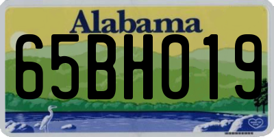 AL license plate 65BH019