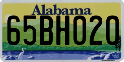 AL license plate 65BH020