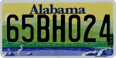 AL license plate 65BH024